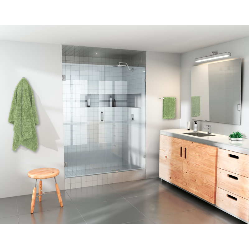 Glass Warehouse 30 5 X 78 Hinged Frameless Shower Door Wayfair