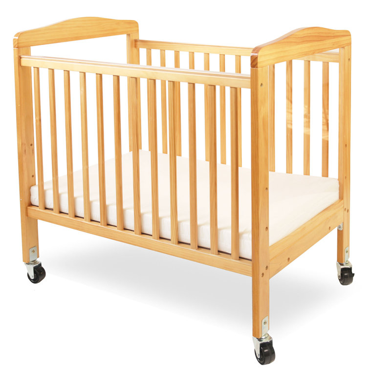 crib at end of bed