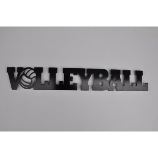 Wall Words Decor Wayfair Metal Volleyball Word Wall Décor