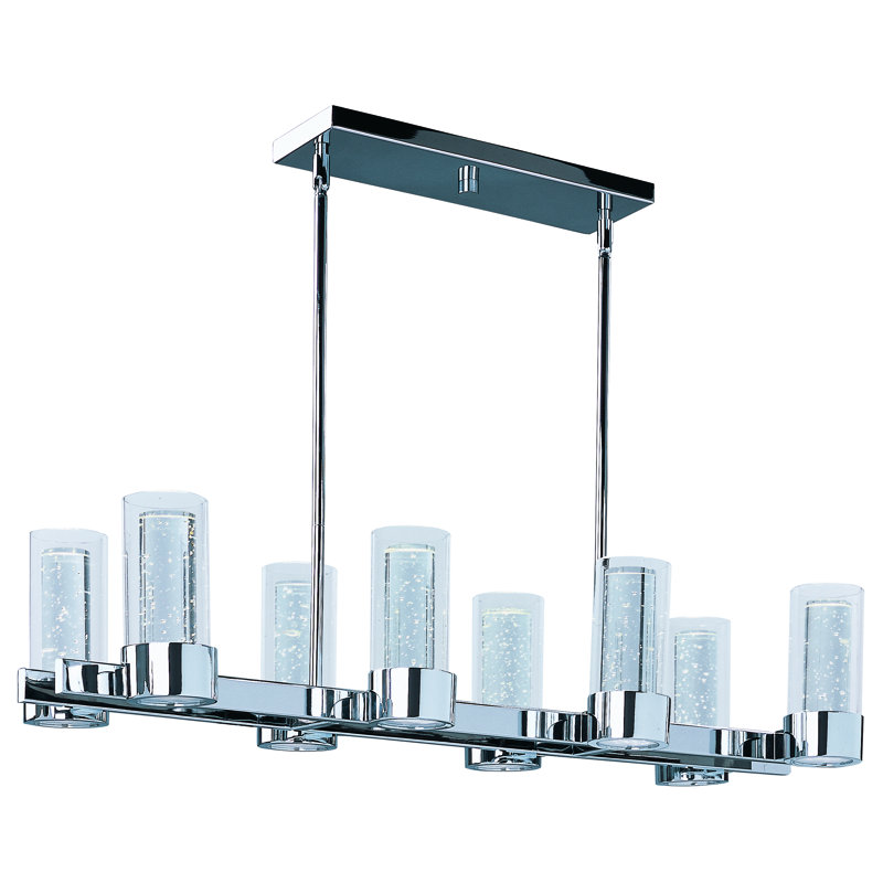 Orren Ellis Andi 8 Light Kitchen Island Linear Led Pendant Wayfair