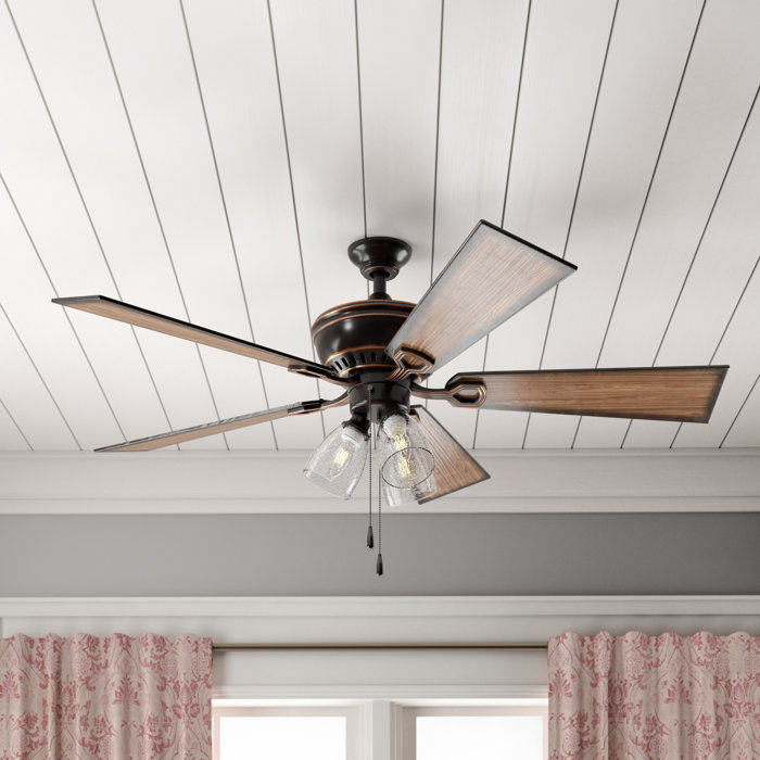 52 O Hanlon 5 Blade Ceiling Fan With Remote Light Kit Included