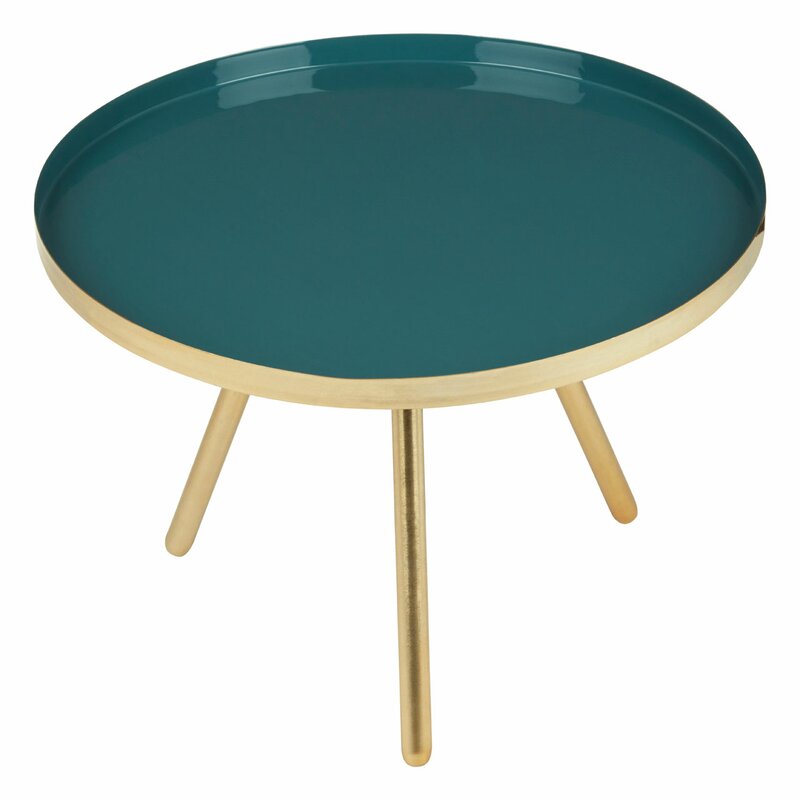 teal tray table