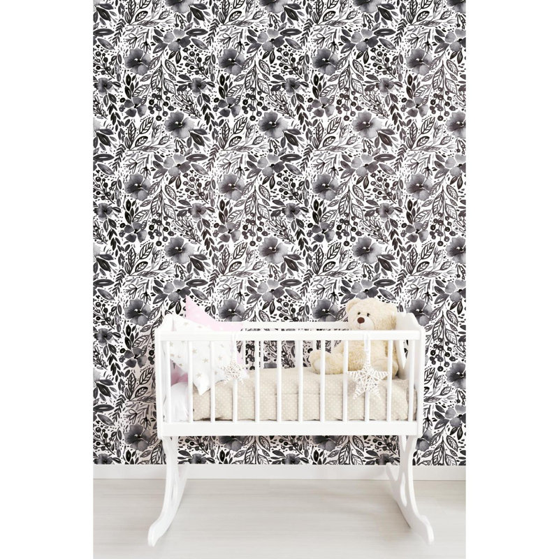 Winston Porter Clara Jean April Showers 2 L X 18 W Smooth Peel And Stick Wallpaper Roll Wayfair