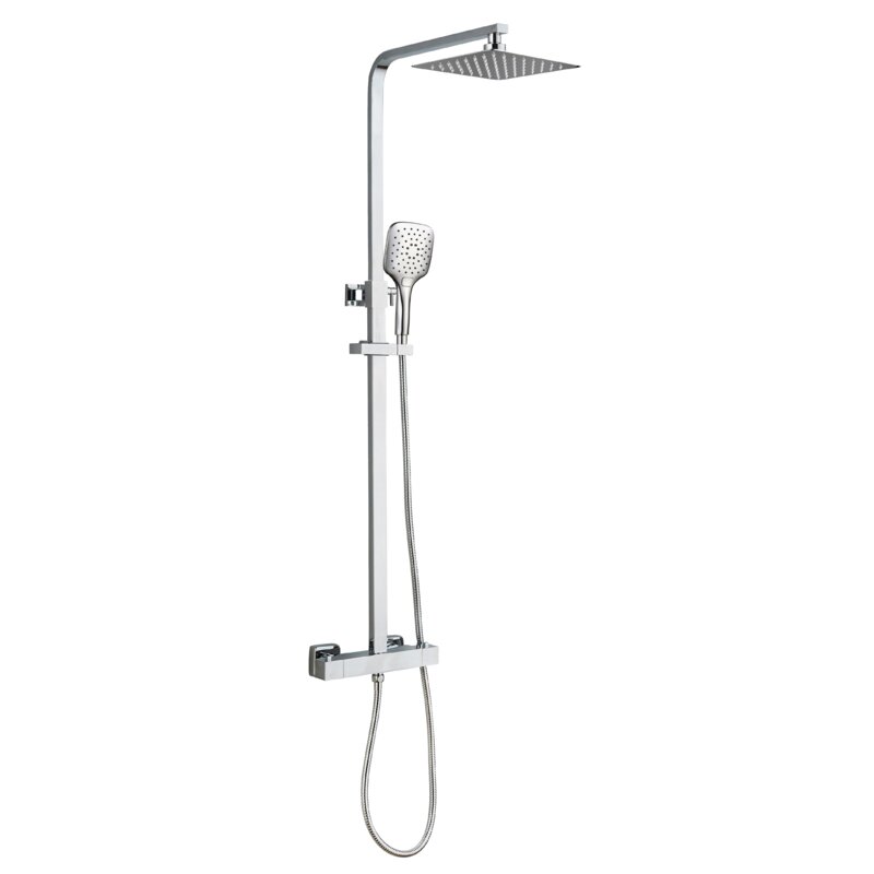 Belfry Bathroom Landrich Thermostatic Shower With Rain Shower Head Wayfair Co Uk