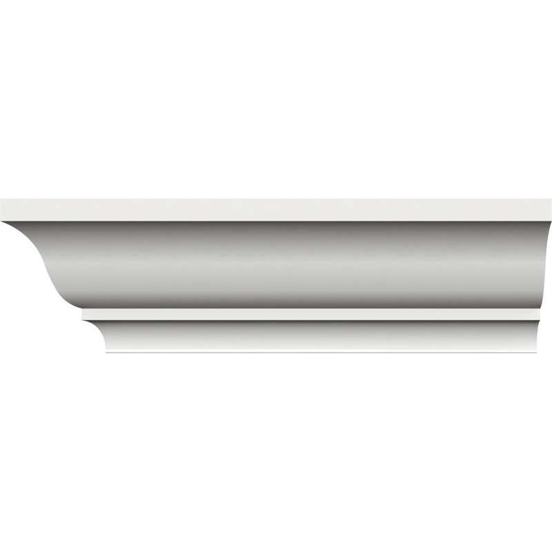 Ekena Millwork Pvc 3 H X 96 W X 2 1 2 D Crown Moulding Wayfair