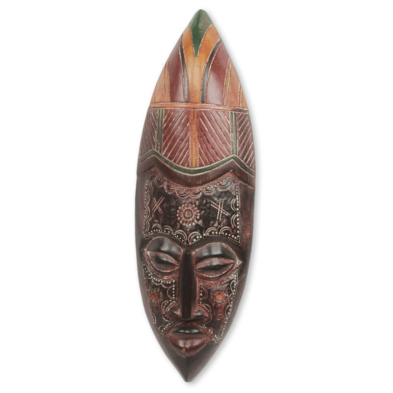 World Menagerie Peace To The World African Wood Mask Wall Decor Wayfair