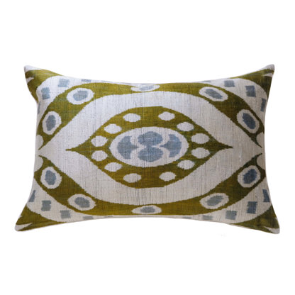 designer silk throw pillows