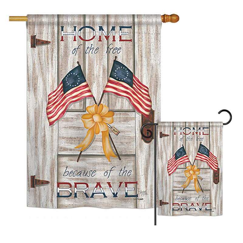 Breeze Decor Home Of The Free Americana Patriotic Impressions 2