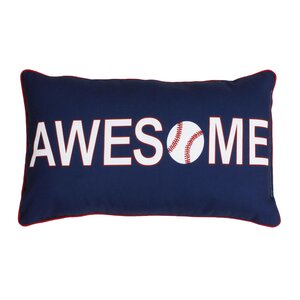 Catlin Awesome Baseball Reversible Lumbar Pillow
