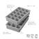 Tovolo Perfect Cube Silicone Ice Mold Freezer Tray Of 1.25" Cubes For Whiskey, Bourbon, Spirits & Liquor, BPA-Free Silicone, Fade Resistant, Set Of 2
