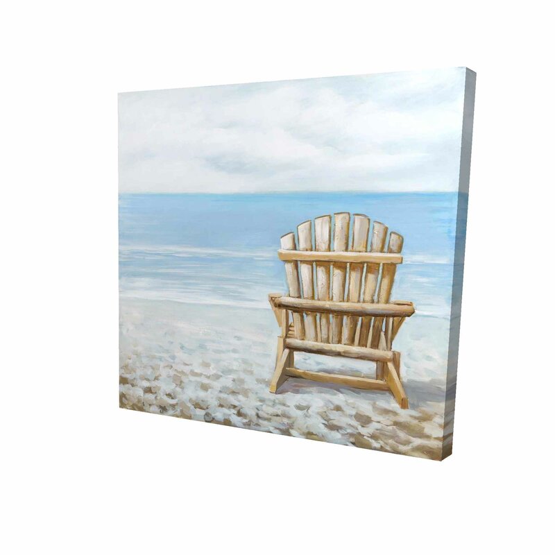 wood and canvas beach chairs