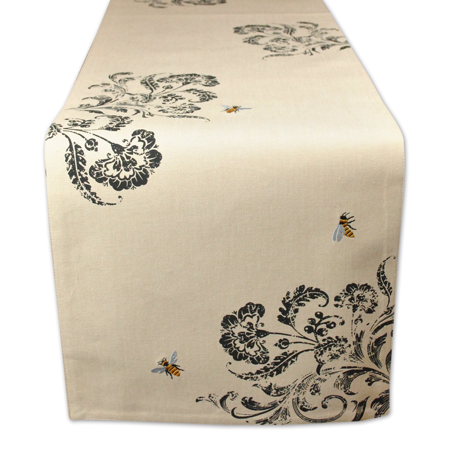 Design Imports Honey Bee Busy Bee Embroidered Table Runner & Reviews