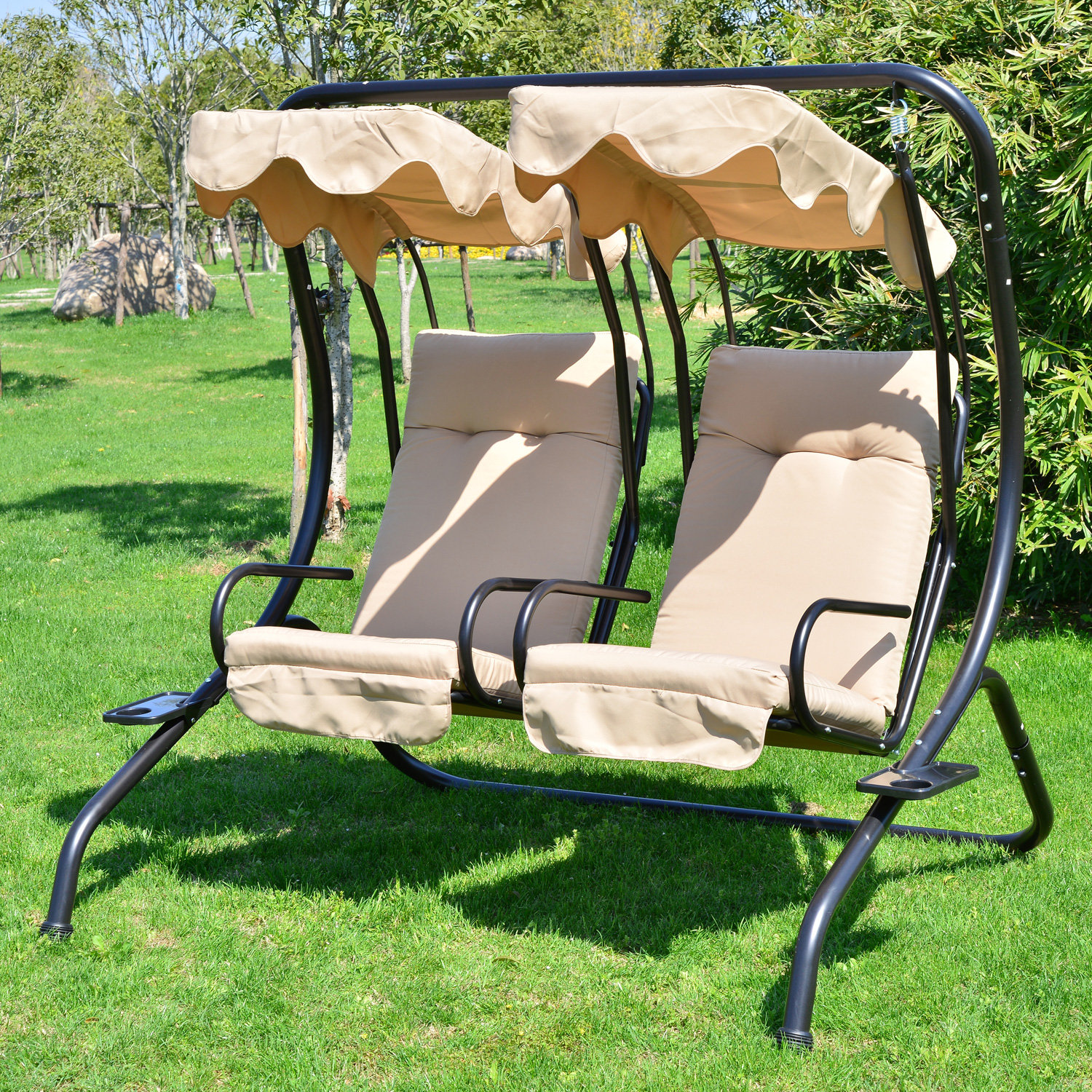 Porch Swings You Ll Love Wayfair Quick View Northbrook Patio Swing With Stand