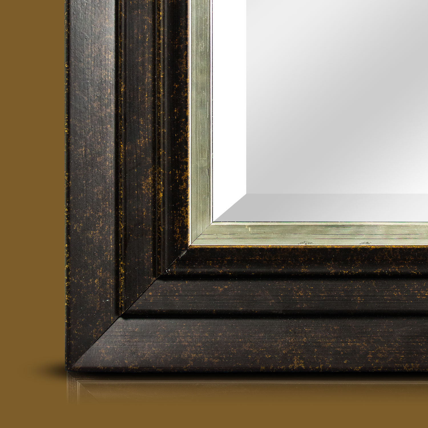 Red Barrel Studio Modern Horizontal Rectangular Framed Wall Mirror