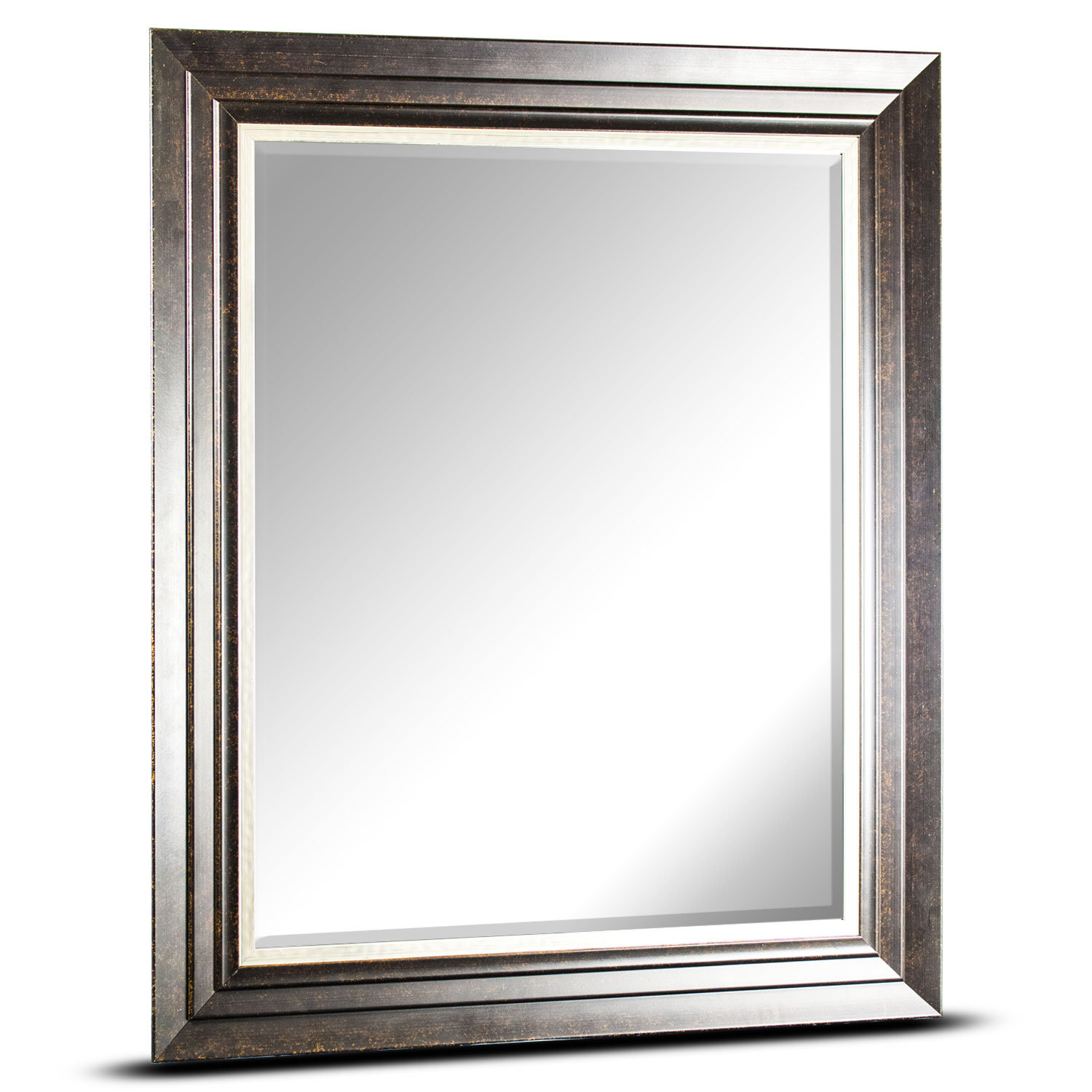 Red Barrel Studio Modern Horizontal Rectangular Framed Wall Mirror