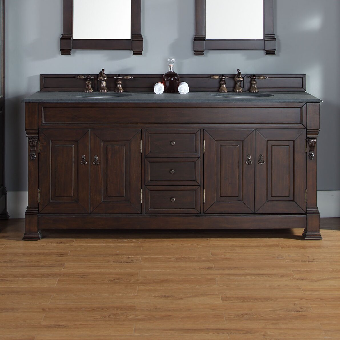 Darby Home Co Bedrock 72 Double Bathroom Vanity Base 