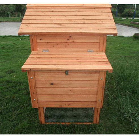 Aosom Large Pawhut Chicken Coop with Hinged Roof and 