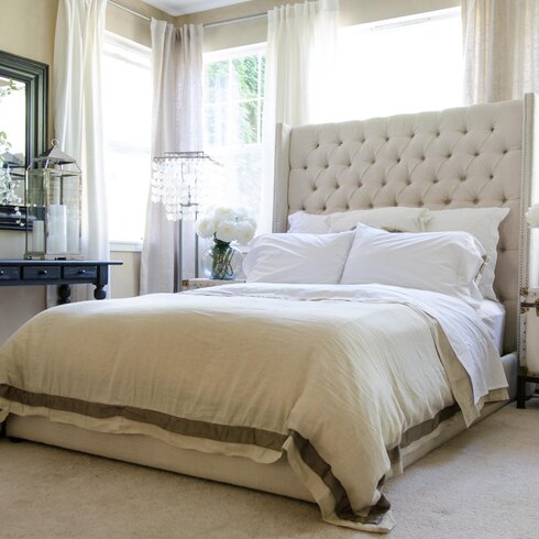 Elements Fine Home Furnishings Upholstered Platform Bed & Reviews | Wayfair