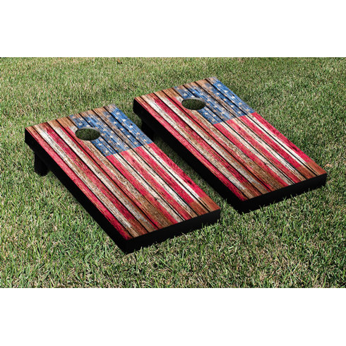 American flag cornhole board 4th of July Celebration
