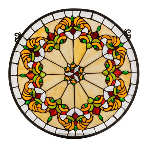 Meyda Tiffany Middleton Medallion Stained Glass Window & Reviews | Wayfair