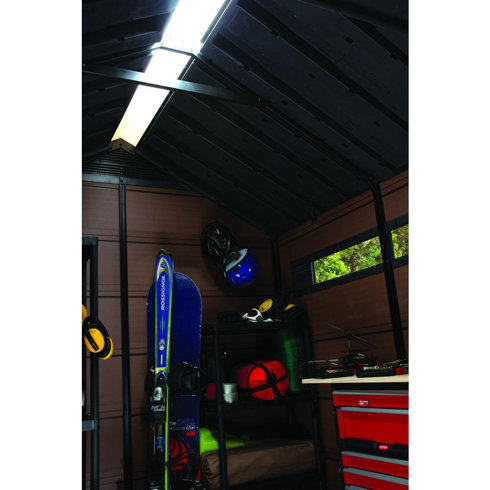 keter fusion 7.5 ft. w x 9.4 ft. d composite storage shed