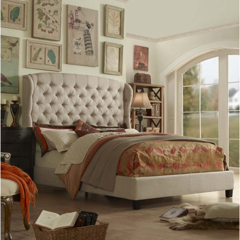 Mulhouse Furniture Felisa Upholstered Panel Bed & Reviews | Wayfair Mulhouse Furniture Felisa Upholstered Panel Bed & Reviews | Wayfair