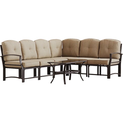 Alcott Hill Pavilion 7 Piece Modular Seating Group with Cushion