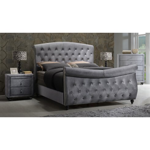 Grant Upholstered Sleigh Bed
