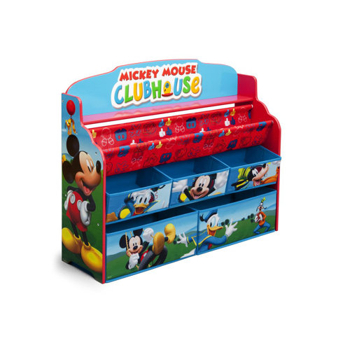 Delta Children Mickey Mouse Deluxe Book And Toy Organizer Mickey Mouse Deluxe Book And Toy Organizer