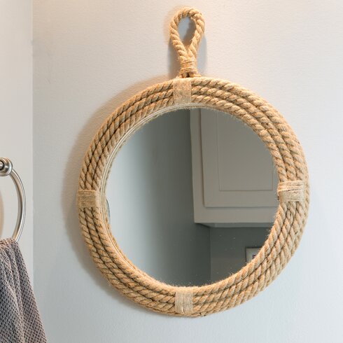 CKK Home Décor, LP Heartland Hanging Rope Wrapped Mirror & Reviews ...