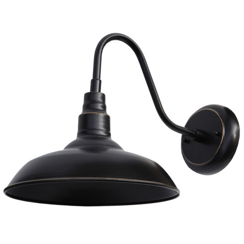 Black outdoor sconce