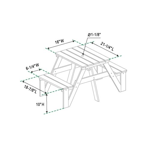 Lohasrus Kids' Picnic Table & Reviews | Wayfair