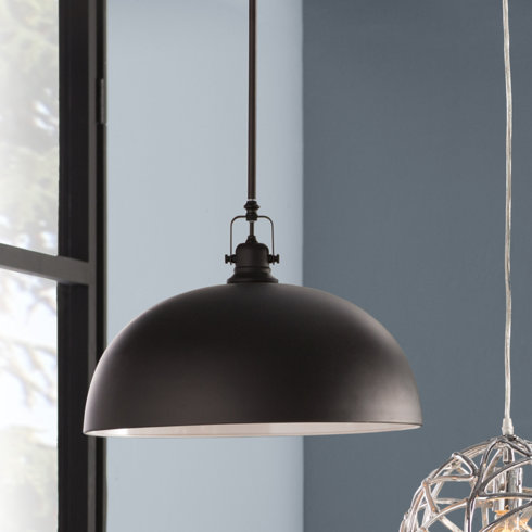 Black bowl pendant