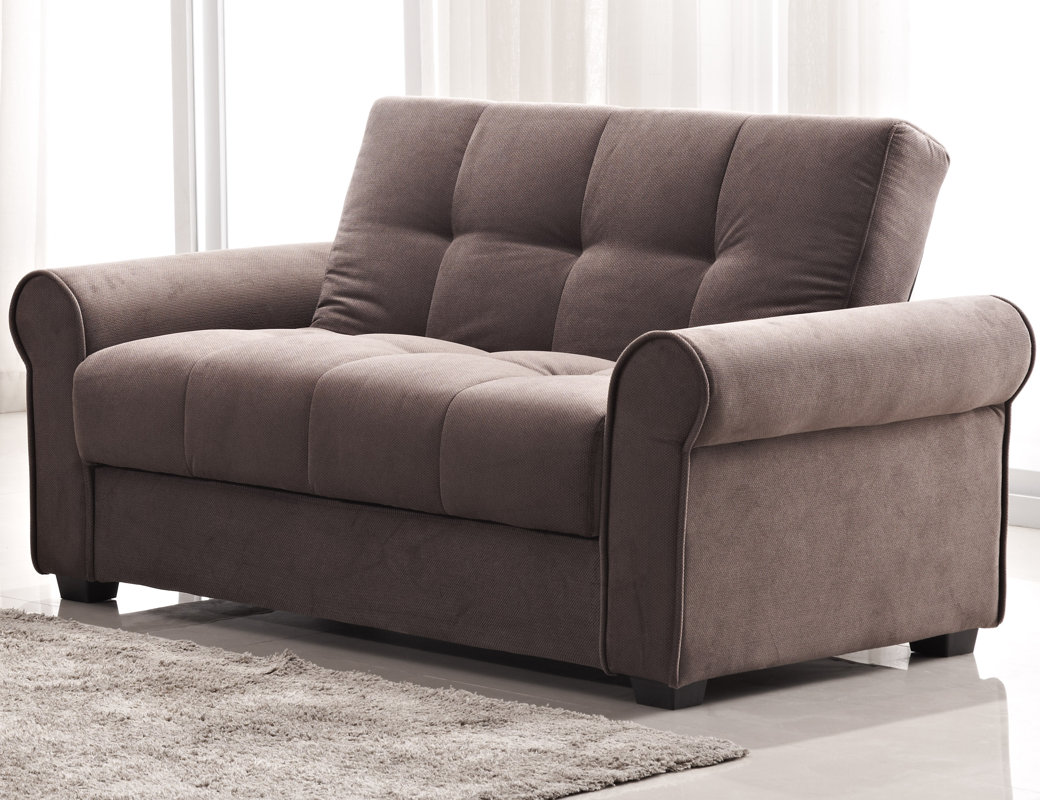 red barrel studio rubin click clack loveseat & reviews | wayfair red barrel studio rubin click clack loveseat & reviews | wayfair