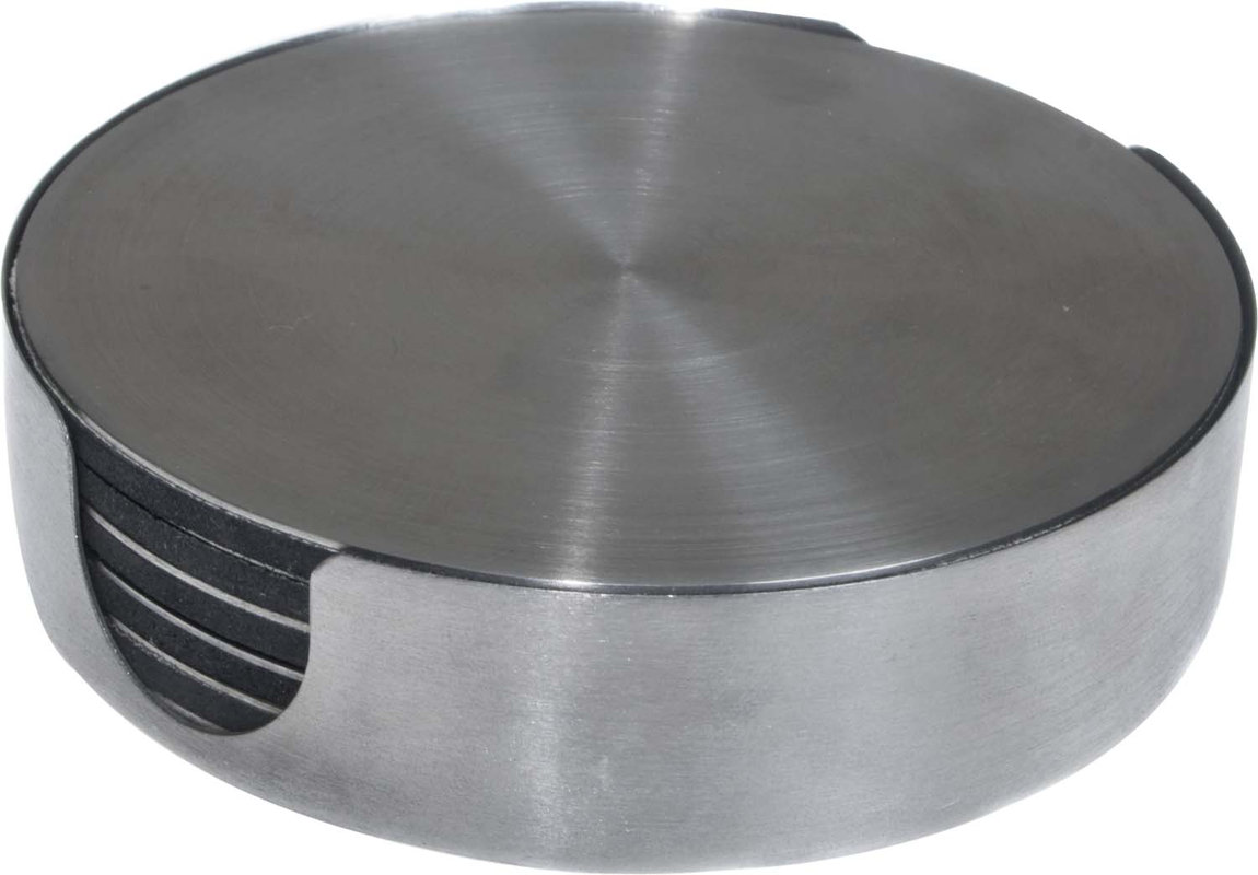 Thirstystone Piece Stainless Steel Round Coaster Set Reviews - Defaultname thirstystone piece stainless steel round coaster set reviews - defaultname