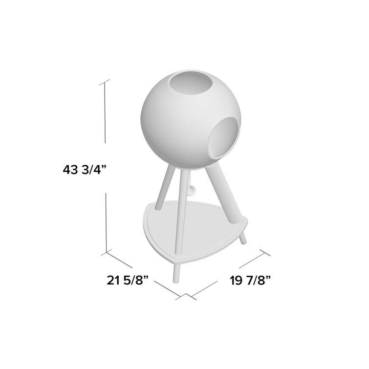 sphere scratch post cat tree