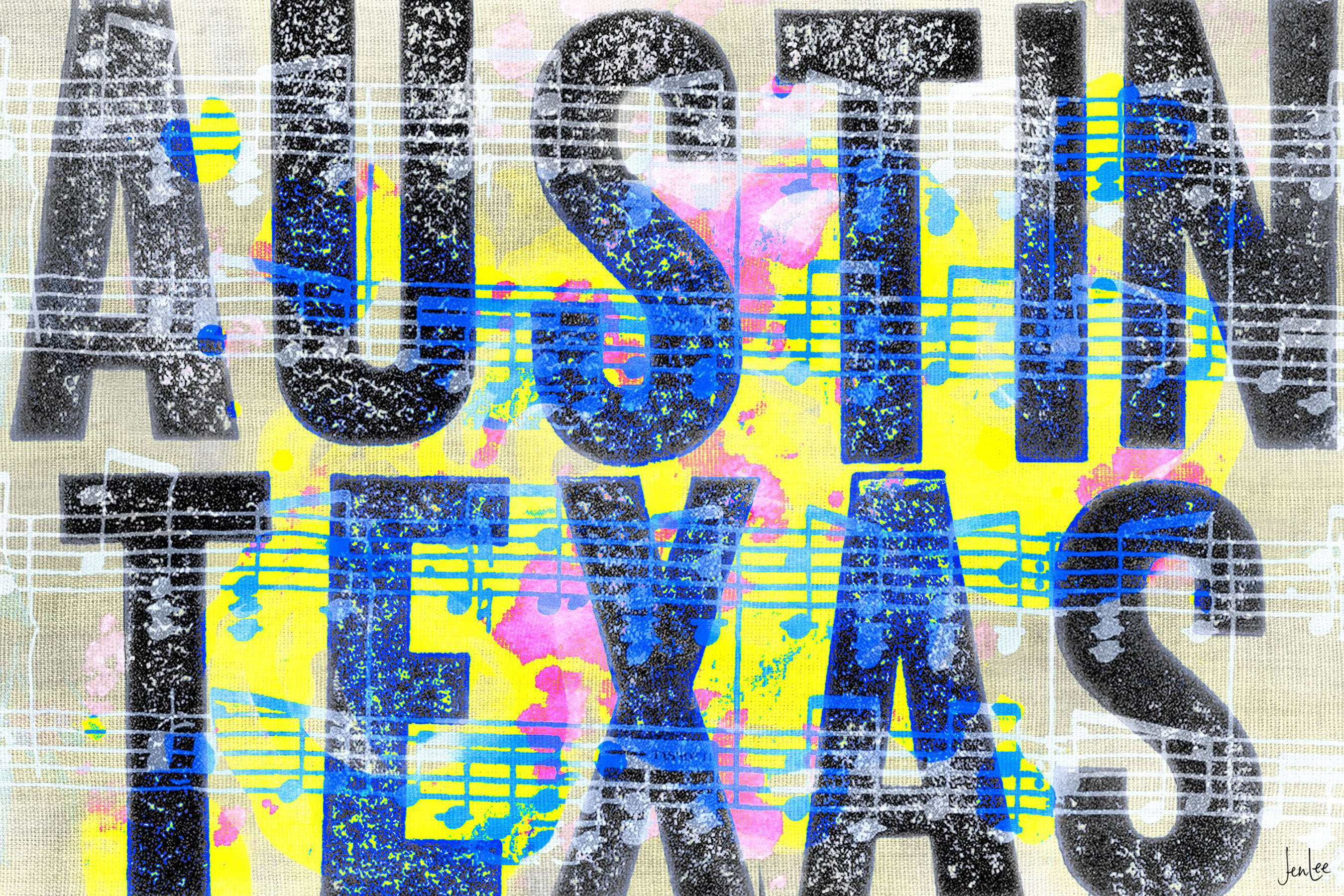 Marmont Hill Austin Texas by Jen Lee - Textual Art on Canvas | Wayfair