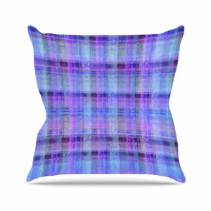 Carolyn Greifeld Plaid Pattern Outdoor Throw Pillow