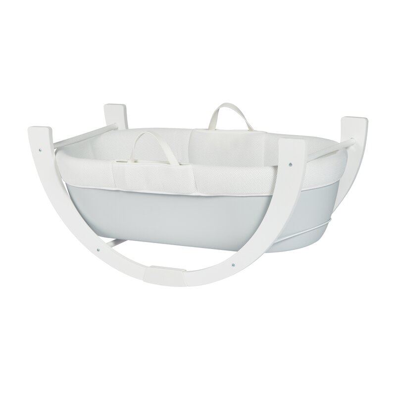 wayfair grey moses basket