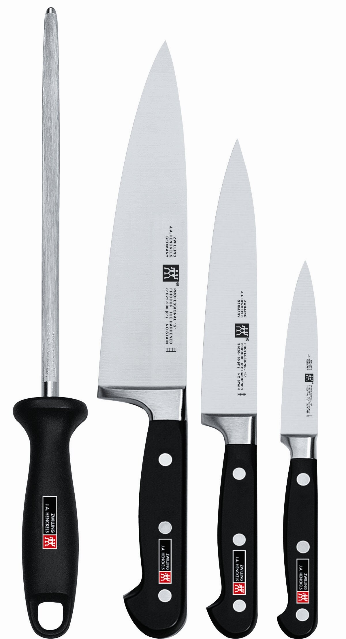 Zwilling Ja Henckels Pro S 3 Piece Assorted Knife Set Wayfair