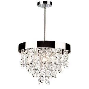 Delesha 4-Light Crystal Chandelier