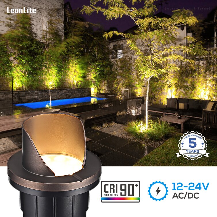 LED Low Voltage Landscape Lights, Well Lights, 6w, 12-24V, IP67 Waterproof,  UL Listed, 3000K