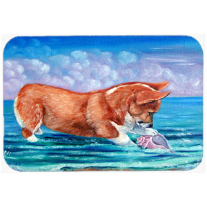 Corgi Sea Shell Find Kitchen/Bath Mat
