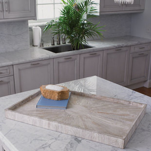 Large Wooden Ottoman Trays Wayfair Driftwood Ottoman Accent Tray