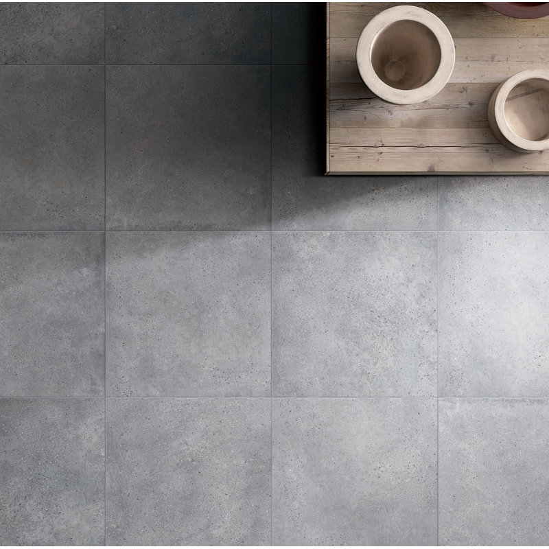 Rd Tile Nova Stone Series 24 X 24 Porcelain Field Tile In Gray Wayfair