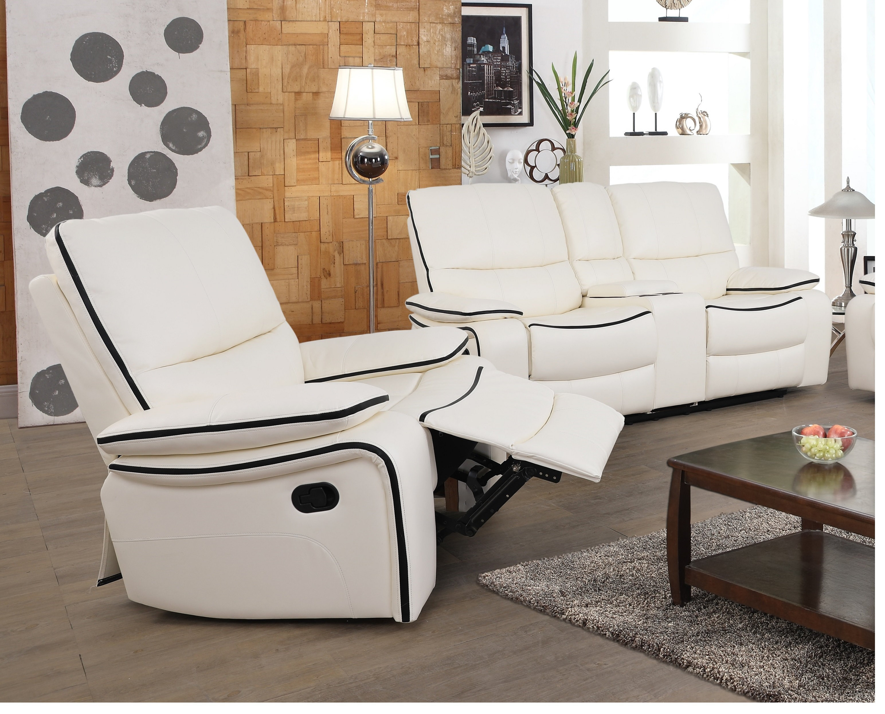 Red Barrel Studio® Deashawn 2 Piece Faux Leather Reclining Living Room Set Wayfair