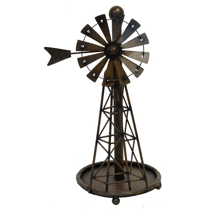 Gracie Oaks Windmill Freestanding Paper Towel Holder | Wayfair