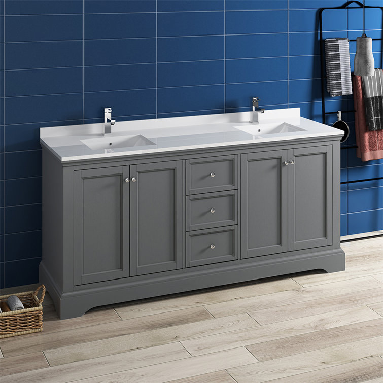 Fresca Windsor 72" Double Bathroom Vanity Set & Reviews Wayfair.ca