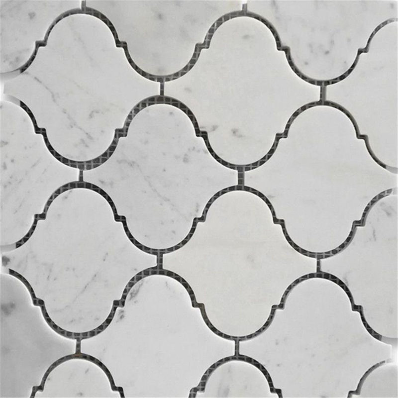 Tile Mosaic Depot 2 X 2 Marble Arabesque Mosaic Wall Floor