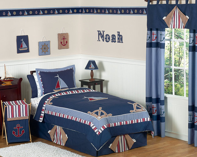 Sweet Jojo Designs Nautical Nights Cotton Blend Comforter Set Wayfair Sweet Jojo Designs Nautical Nights Cotton Blend Comforter Set Wayfair